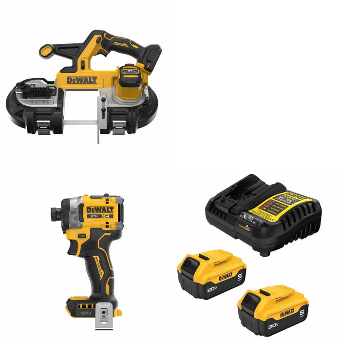 DeWalt DCS378B Bandsaw Kit W/ DCF860B Impact Driver and FREE DCB205 Battery Kit