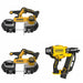 DeWalt DCS378B 20V Band Saw Kit W/ DCN920B 20V Framing Nailer and FREE DCB205-2C 20V 5Ah Battery Kit
