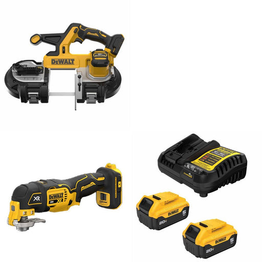 DeWalt DCS378B 20V MAX Bandsaw Kit W/ DCS356B Multi-Tool and FREE DCB205 Battery Kit