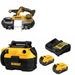 DeWalt DCS378B 20V Band Saw Kit W/ DCV581H 20V Wet-Dry Vacuum and FREE DCB205-2C 20V 5Ah Battery Kit