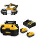 DeWalt DCS378B 20V Band Saw Kit W/ DCV581H 20V Wet-Dry Vacuum and FREE DCB205-2C 20V 5Ah Battery Kit