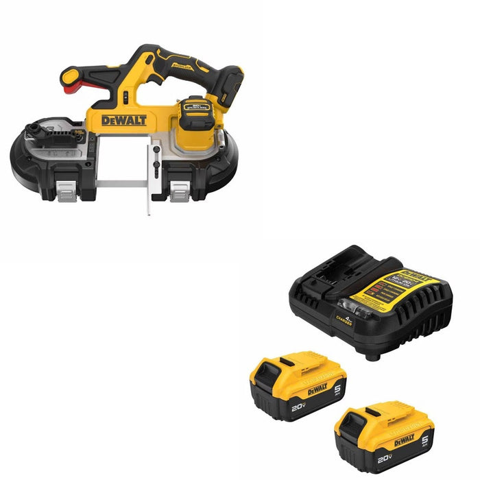 DeWalt DCS379B 20V Band Saw Kit W/ FREE DCB205-2C 5Ah Battery Kit