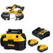 DeWalt DCS379B 20V MAX Bandsaw Kit W/ DCV581H Wet-Dry Vacuum and FREE DCB205-2C Battery Kit