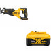 DeWalt DCS382B 20V MAX RECIP SAW, Bare W/ DCB206 20V MAX 6.0Ah Battery Pack