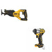 DeWalt DCF845B 20V MAX XR 1/4 in. 3-Speed Impact Driver W/ DCS382B Reciprocating Saw