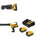 DeWalt DCS384B 20V Max Reciprocating Saw Kit W/ DCE560B Caulking Gun and FREE DCB205-2C Battery Kit