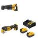 DeWalt DCS384B 20V MAX XR Reciprocating Saw Kit W/ DCS356B Multi-Tool and FREE DCB205-2C Battery Kit