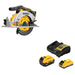 DeWalt DCB245-2C 20V MAX 4.0Ah and 5.0Ah Battery Starter Kit W/ DCS565B 6-1/2 in. Circular Saw