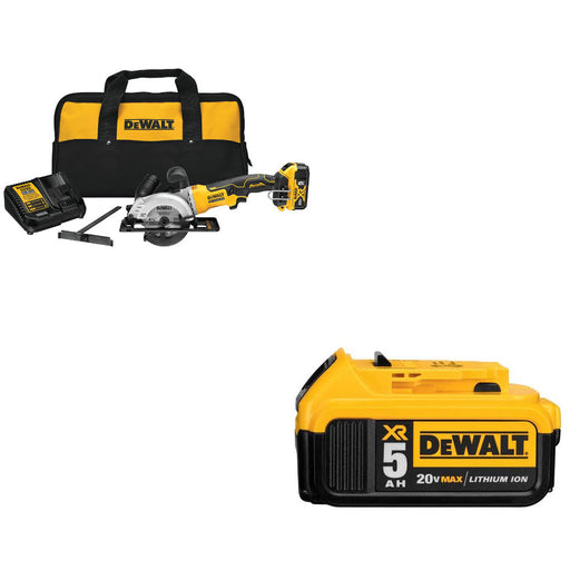 DeWalt DCS571P1 ATOMIC 20V MAX Circ Saw Kit W/ FREE DCB205 20V MAX Battery Pack