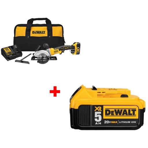 DeWalt DCS571P1 ATOMIC 20V MAX Circ Saw Kit W/ FREE DCB205 20V MAX Battery Pack