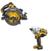 DeWalt DCF961B 20V MAX XR 1/2 in. High Torque Impact Wrench W/ DCS578B 7-1/4 in. Circular Saw