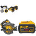 DeWalt DCS578B 7-1/4 in. Circular Saw W/ DCB609 9.0Ah Battery and DCS438B 3 in. Cut-Off Tool