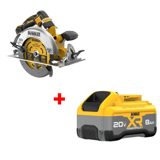 DeWalt DCS590B 20V Max XR Circ Saw W/ FREE DCB2108 20V MAX POWERPACK Battery