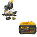 DeWalt DCS781B 60V MAX 12" Miter Saw, Bare  W/ FREE DCB609 20V/60V MAX Battery