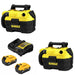 DeWalt DCV580H 18V-20V 2 Gallon Wet Dry Vacuum, 2 Pack Kit W/ FREE DCB205-2C 20V MAX 5Ah Battery Kit