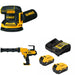 DeWalt DCW210B 20V MAX Sander Kit W/ DCE560B Caulking Gun and FREE DCB205-2C Battery Kit