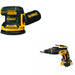 DeWalt DCF630B 20V MAX XR Drywall Screwgun W/ DCW210B Random Orbital Sander