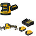 DeWalt DCW210B 20V MAX XR Sander Kit W/ DCS369B Reciprocating Saw and FREE DCB205-2C Battery Kit