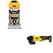DeWalt DCW600B 20V MAX Compact Router W/ DCG408B Paddle-Switch Grinder