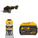 DeWalt DCG440B 60V MAX 7 in. Grinder W/ DCB609 9.0Ah Battery and DCW600B Compact Router