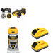 DeWalt DCB2104-2 POWERPACK 4Ah 2-Pack W/ DCW600B Compact Router and DCS438B 3 in. Cut-Off Tool