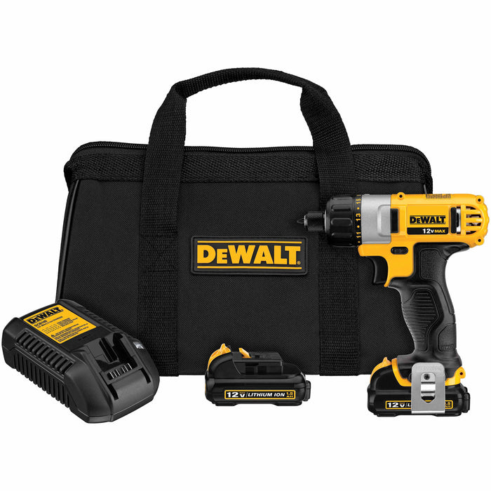 DeWalt DCF610S2 1/4" 12V MAX Cordless Screwdriver Kit