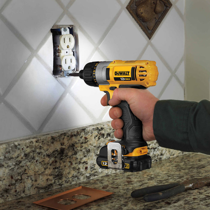 DeWalt DCF610S2 1/4" 12V MAX Cordless Screwdriver Kit - 5