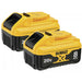 DeWalt DCB208-2 20V MAX* 8AH XR Lithium Ion Battery, 2 Pack