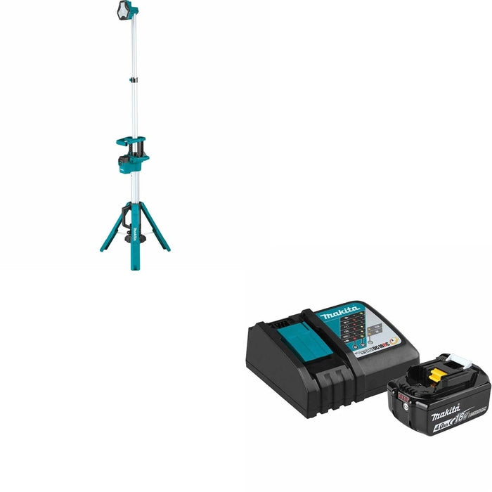Makita DML813 18V LXT Lithium-Ion Cordless Tower Work Light, Light Only W/ ADBL1840BDC1 Battery