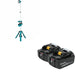Makita DML813 18V LXT Lithium-Ion Cordless Tower Work Light W/ BL1850B-2 5.0Ah Battery, 2 Pack