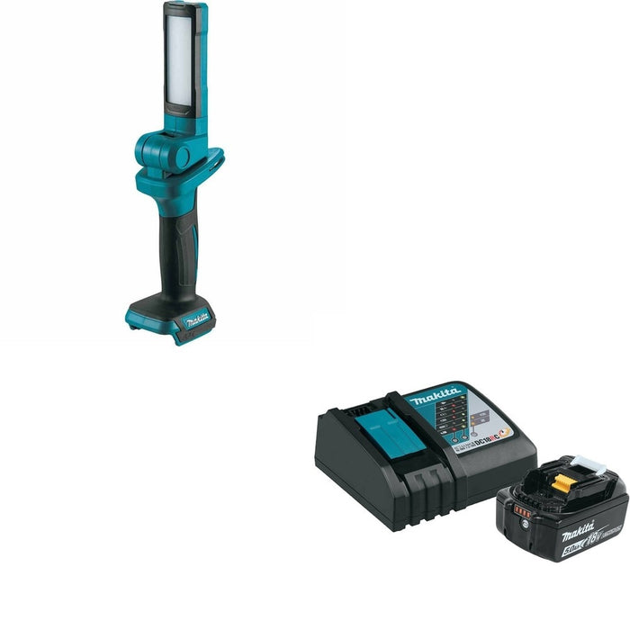 Makita DML816 18 L.E.D. W/ BL1850BDC1 18V LXT Li-Ion Battery and Charger Starter Pack (5.0 Ah)