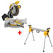 DeWalt DWS715 15A 12" Compound Single Bevel Miter Saw W/ DWX724 Miter Saw Stand