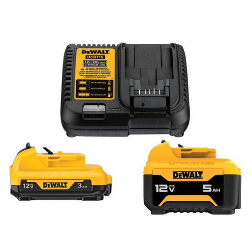 DeWalt DCB135C 12V Starter Kit 3Ah and 5Ah Battery with Charger