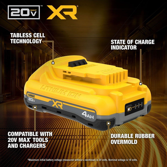 DeWalt DCB2104-2 20V MAX XR POWERPACK 4Ah Lithium-Ion Battery Pack with Fuel Gauge (2 Pack) - 3