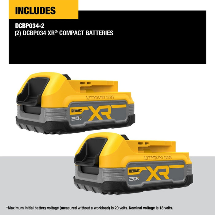DeWalt DCBP034-2 20V MAX Powerstack Compact Battery Two Pack - 4
