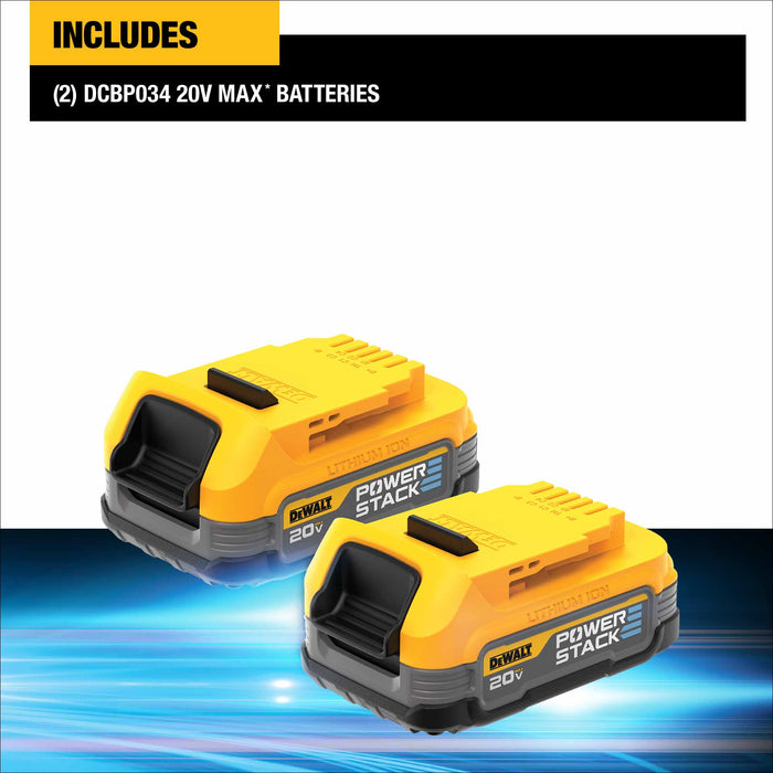 DeWalt DCBP034-2 20V MAX Powerstack Compact Battery Two Pack - 14