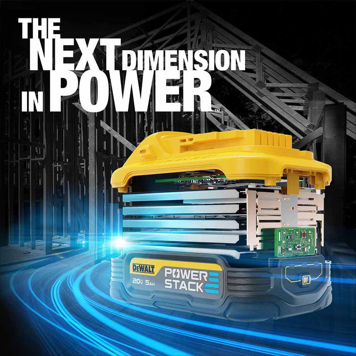 DeWalt DCBP520-2 20V Max PowerStack 5Ah Battery 2-Pack - 8