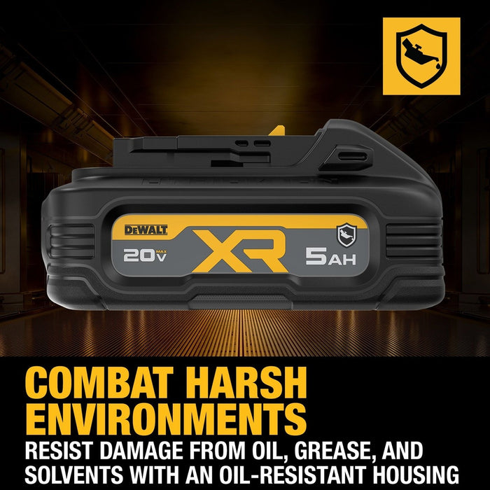 DeWalt DCBP520G 20V MAX* POWERSTACK Oil Resistant 5.0 AH Battery - 5