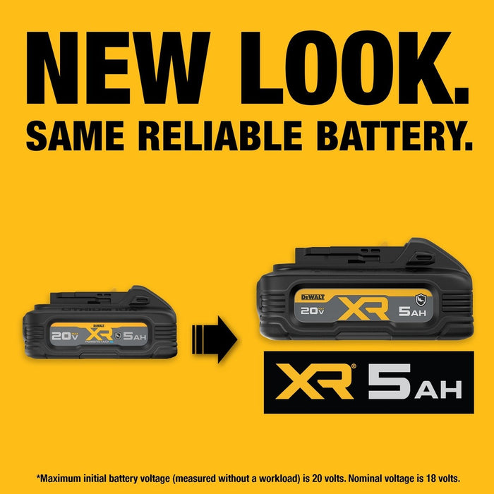 DeWalt DCBP520G 20V MAX* POWERSTACK Oil Resistant 5.0 AH Battery - 7