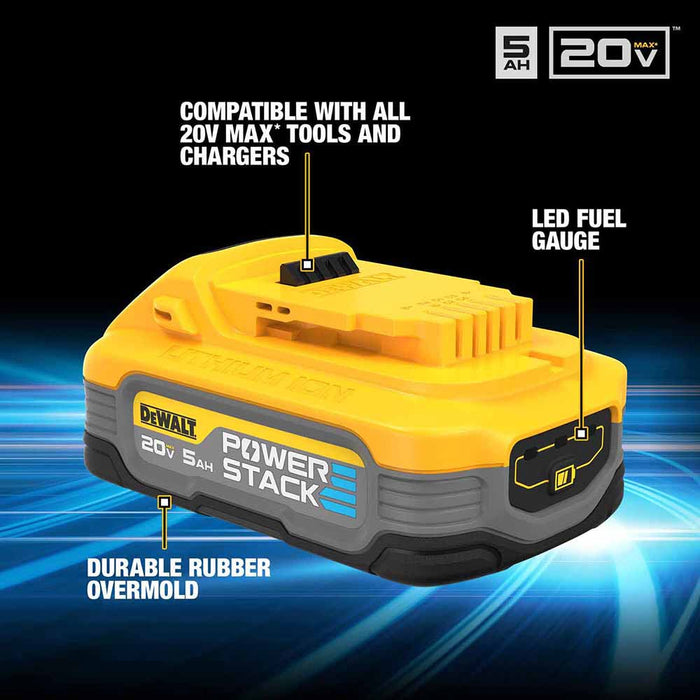 DeWalt DCBP520 20V Max PowerStack 5Ah Battery - 2