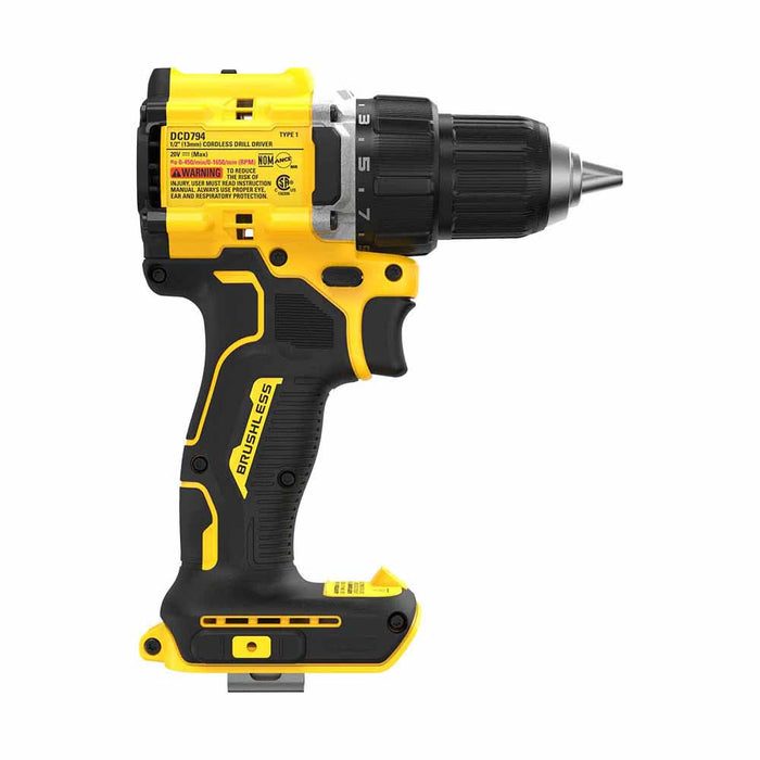 DeWalt DCD794B ATOMIC COMPACT SERIES 20V MAX Brushless Cordless 1/2 in. Drill/Driver (Tool Only) - 6