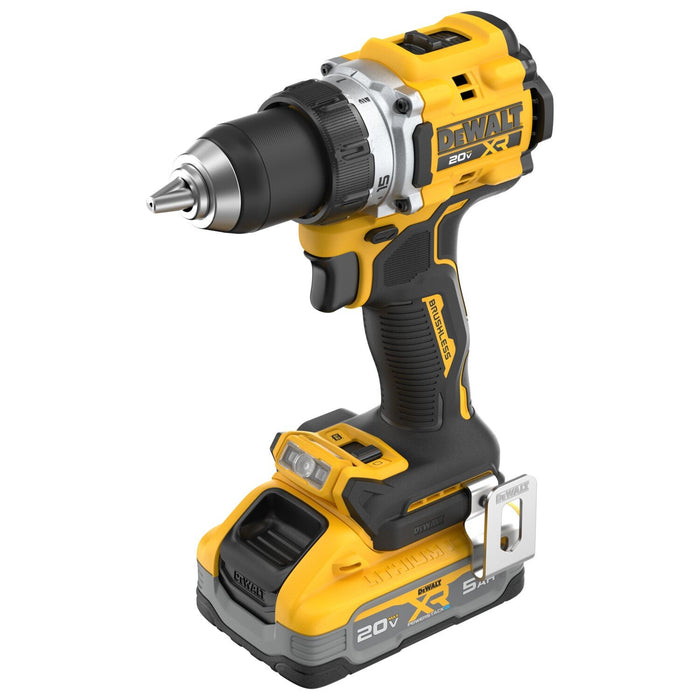 DeWalt DCD801H1 20V MAX XR 1-2" Brushless Cordless Drill Driver Kit with 5Ah POWERSTACK Battery (1 Battery) - 6