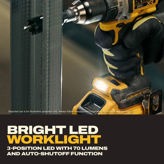 DeWalt DCD801H1 20V MAX XR 1-2" Brushless Cordless Drill Driver Kit with 5Ah POWERSTACK Battery (1 Battery) - 11