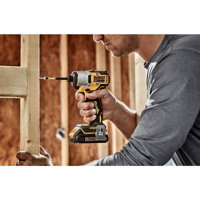 DeWalt DCF840B 20V MAX* 1/4 in. Brushless Cordless Impact Driver (Tool Only) - 9