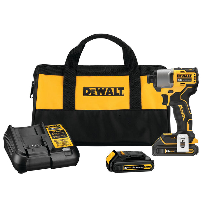 DeWalt DCF840C2 20V MAX* 1/4 in. Brushless Cordless Impact Driver Kit