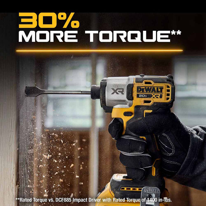 DeWalt DCF845D1E1 20V MAX XR 1/4 in. 3-Speed Impact Driver with DEWALT POWERSTACK Kit - 5