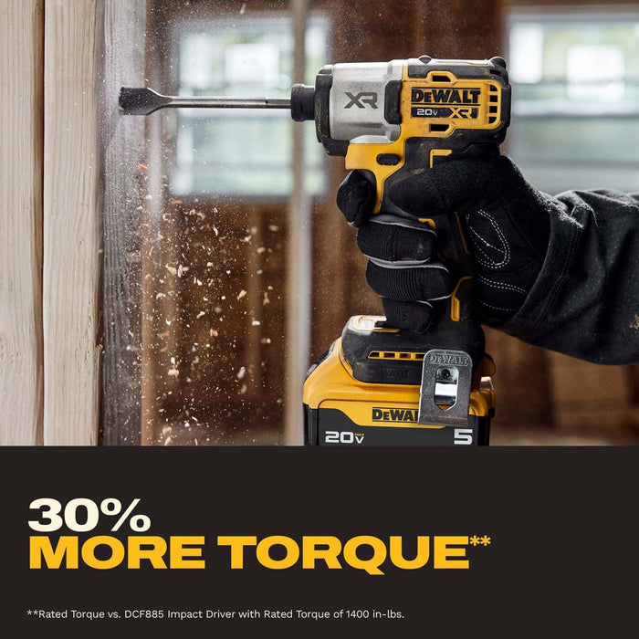 DeWalt DCF845P1 20V MAX XR 1/4 in. 3-Speed Impact Driver Kit - 7