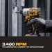 DeWalt DCF845P1 20V MAX XR 1/4 in. 3-Speed Impact Driver Kit - 10