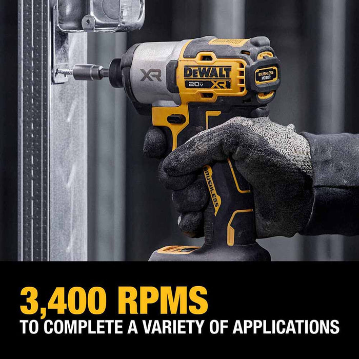 DeWalt DCF845P2 20V MAX XR 1/4" 3-Speed Impact Driver Kit - 11