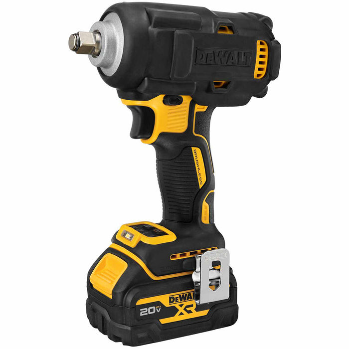 DeWalt DCF891GP2 20V MAX* XR 1/2 in. Mid-Range Impact Wrench with Hog Ring Anvil and Oil-Resistant Batteries Kit - 4